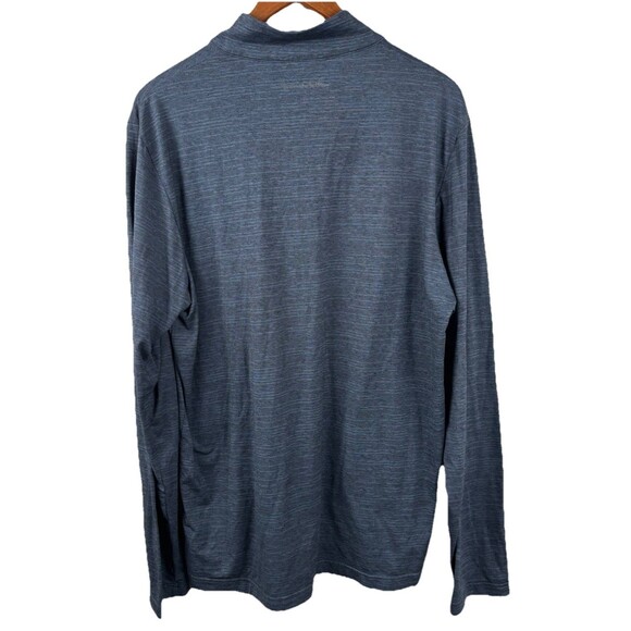 Travis Matthew - Blue 1/4 Zip Pullover Golf Sweatshirt Polyester Blend Sport Lg - Picture 4 of 7